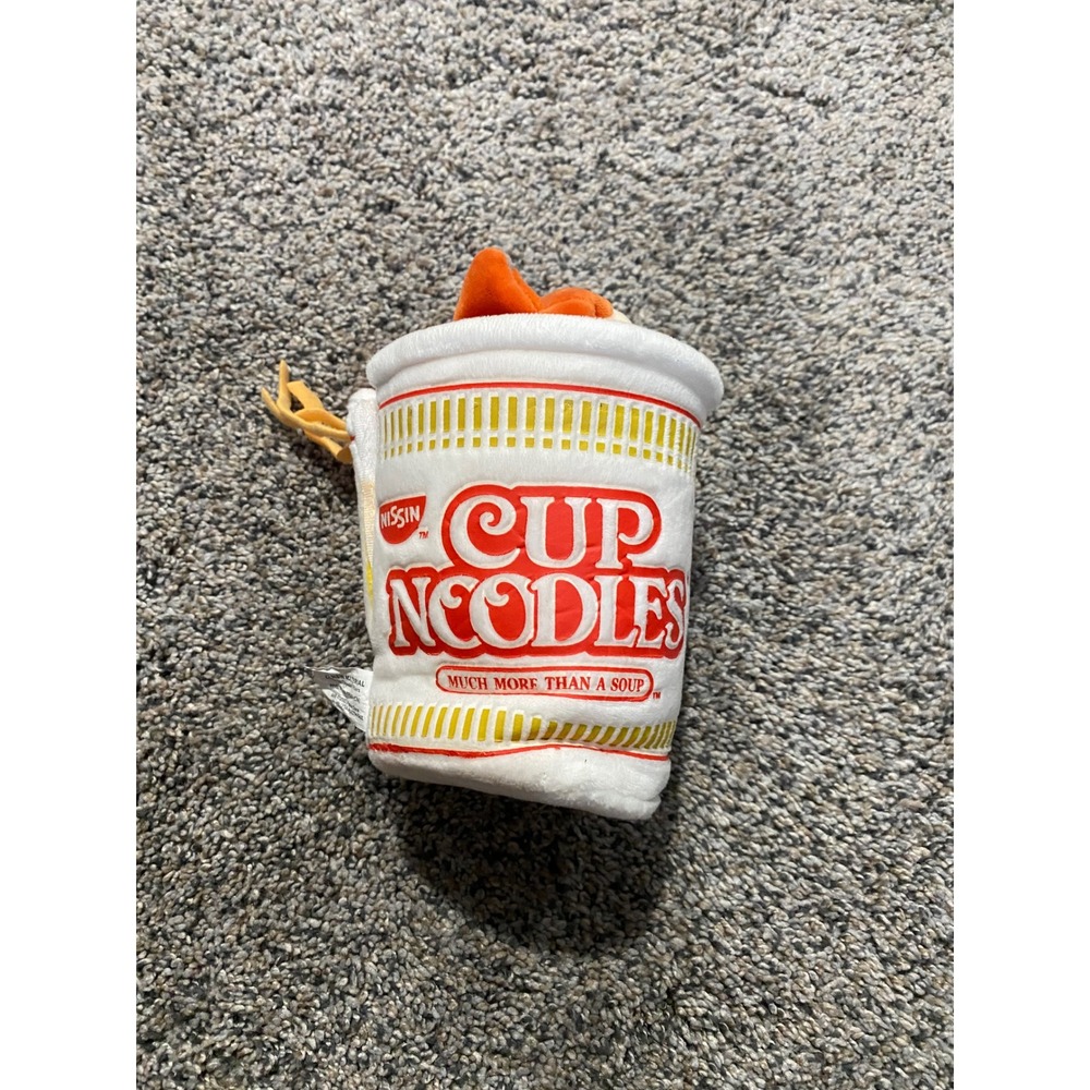 Anirollz Nissin Cup Noodles Foxiroll Plush Set Small Fox in Noodle Cup White